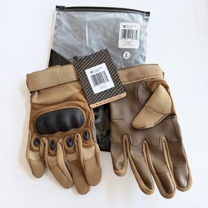 New MISSION MADE Hellfox Tactical Gloves Men's in Coyote Black and Tan